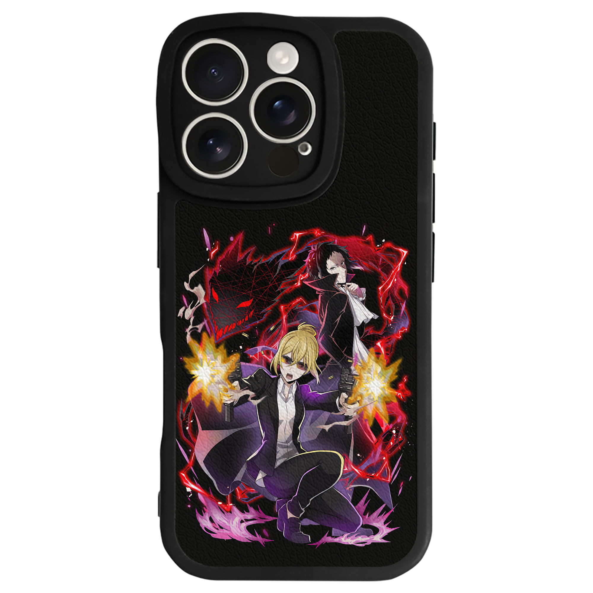 （画像用） 文豪ストレイドッグス Bungo Stray Dogs 【iPhone 16シリーズ対応】シリコンスマホケース（レザー調） 材質：シリコン